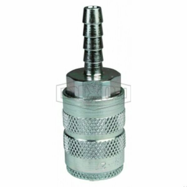 Dixon DQC DF Industrial Semi-Auto Pneumatic Coupler, 1/4 in Nominal, Coupler x Standard Barb End Style, St 2FS2